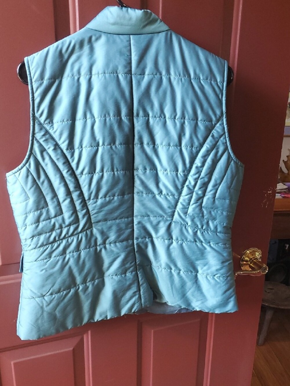 Sigrid Olsen Quilted Sleeveless Puffer Vest - Teal - Picture 6 of 10